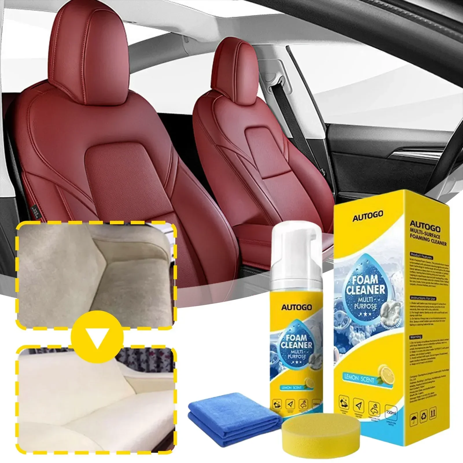150ml Multipurpose Foam Cleane - Leather Cleaner Interior 评论和价格